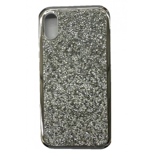 iPhone XR Glitter Bling Case Silver
